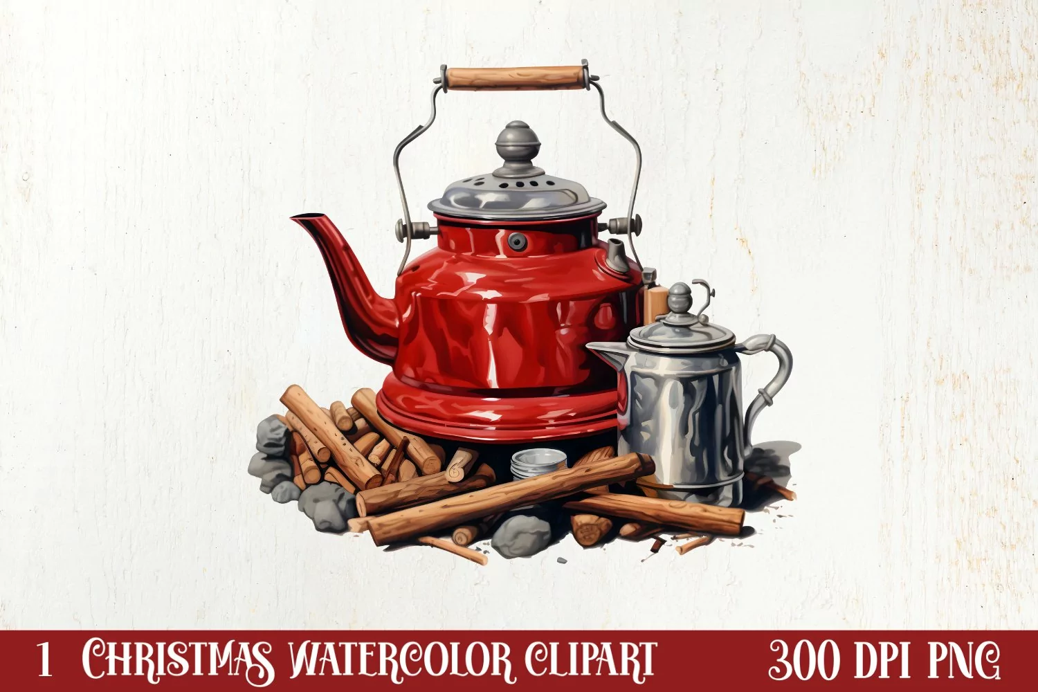 Winter Camping Sublimation Clipart, Christmas PNG product image 1