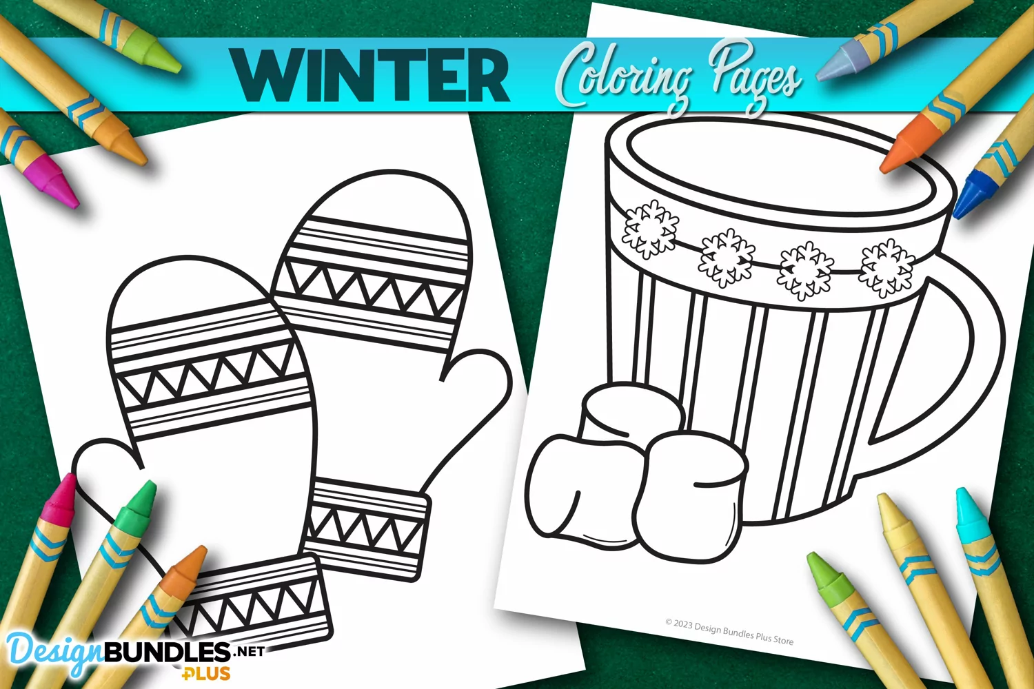 Winter Coloring Pages 1 Printable Worksheets product image 1