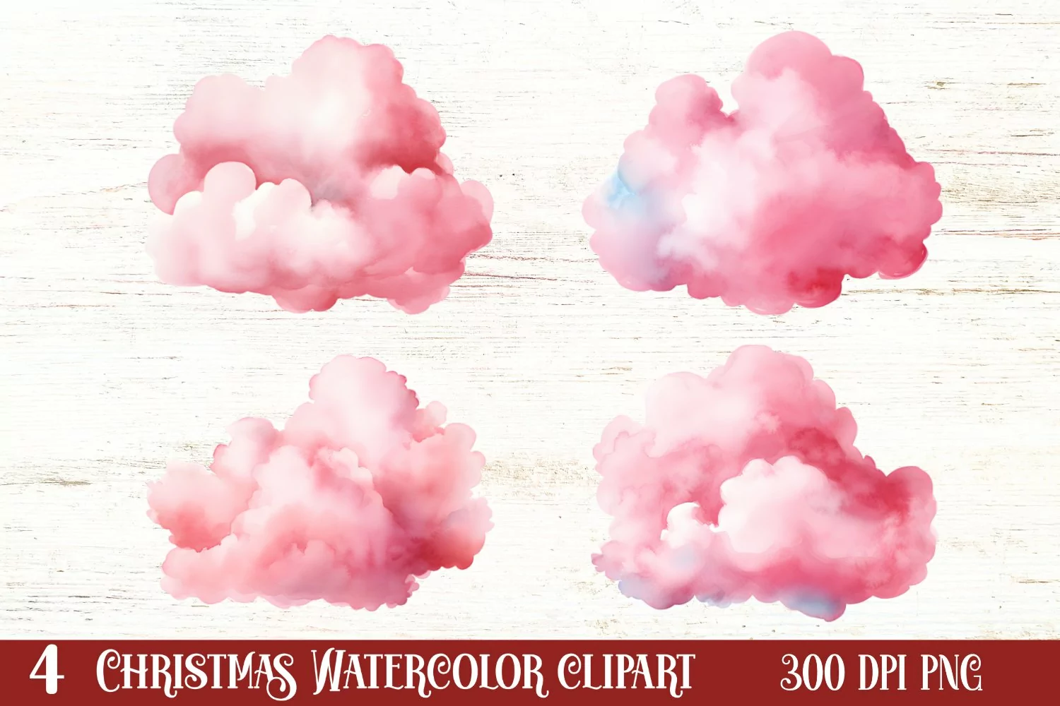 Winter Cute Pink Cat Clipart Sublimation, Christmas Pink PNG product image 1