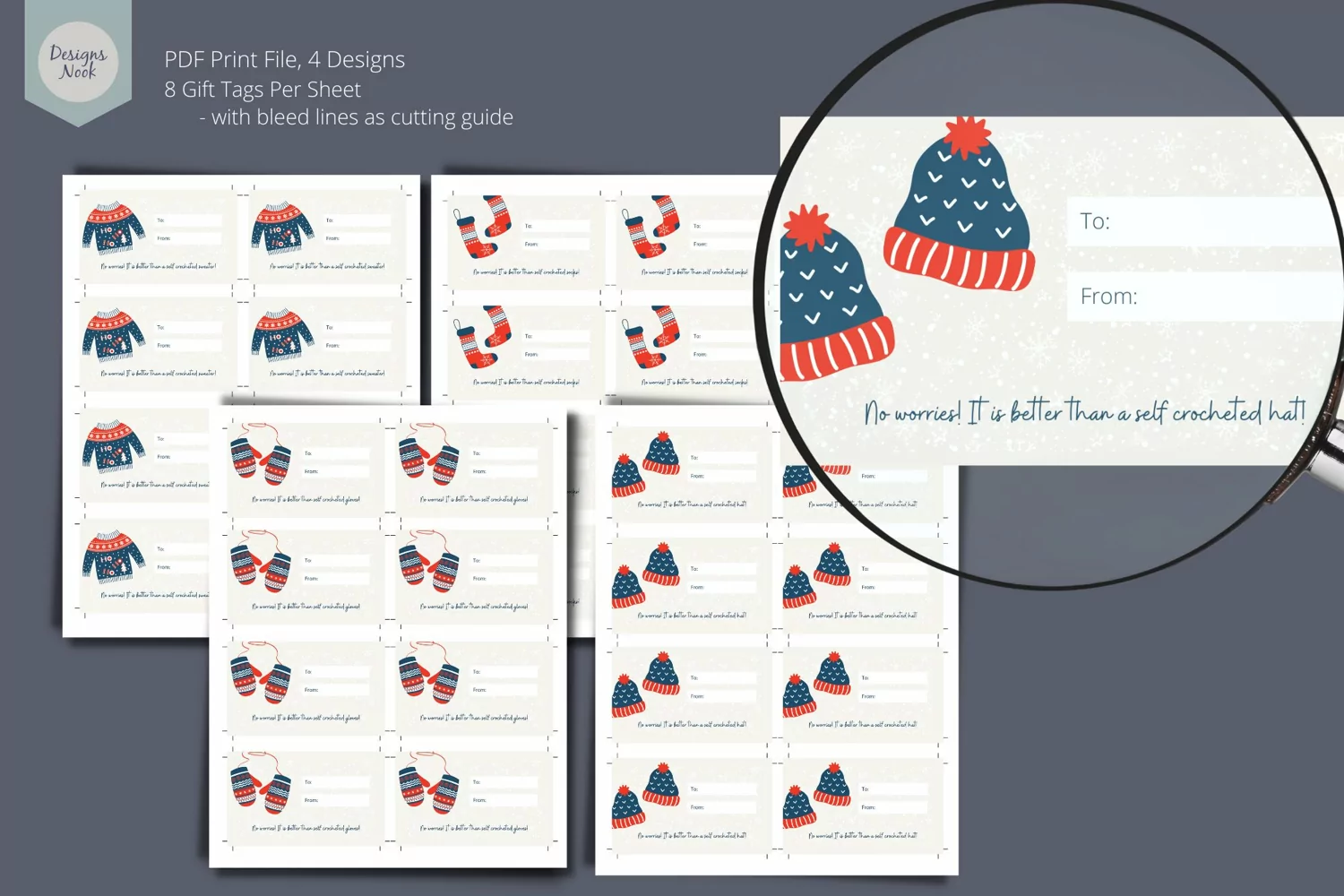 Printable Gift Tag, Printable Gift Label, Christmas Tags product image 1