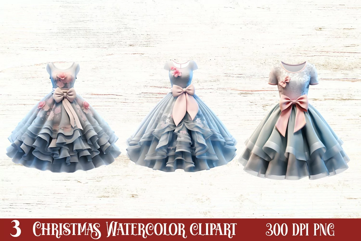 Winter Sewing Clipart Sublimation, Winter Sewing Clipart product image 1