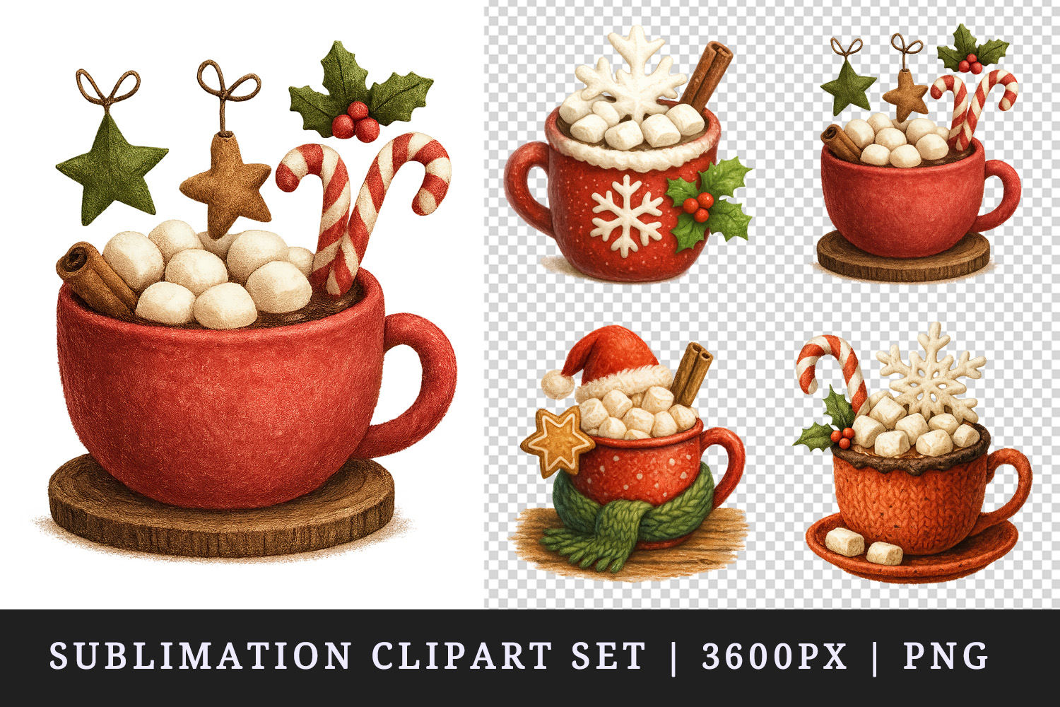 Winter clipart printable sublimation design png product image 1