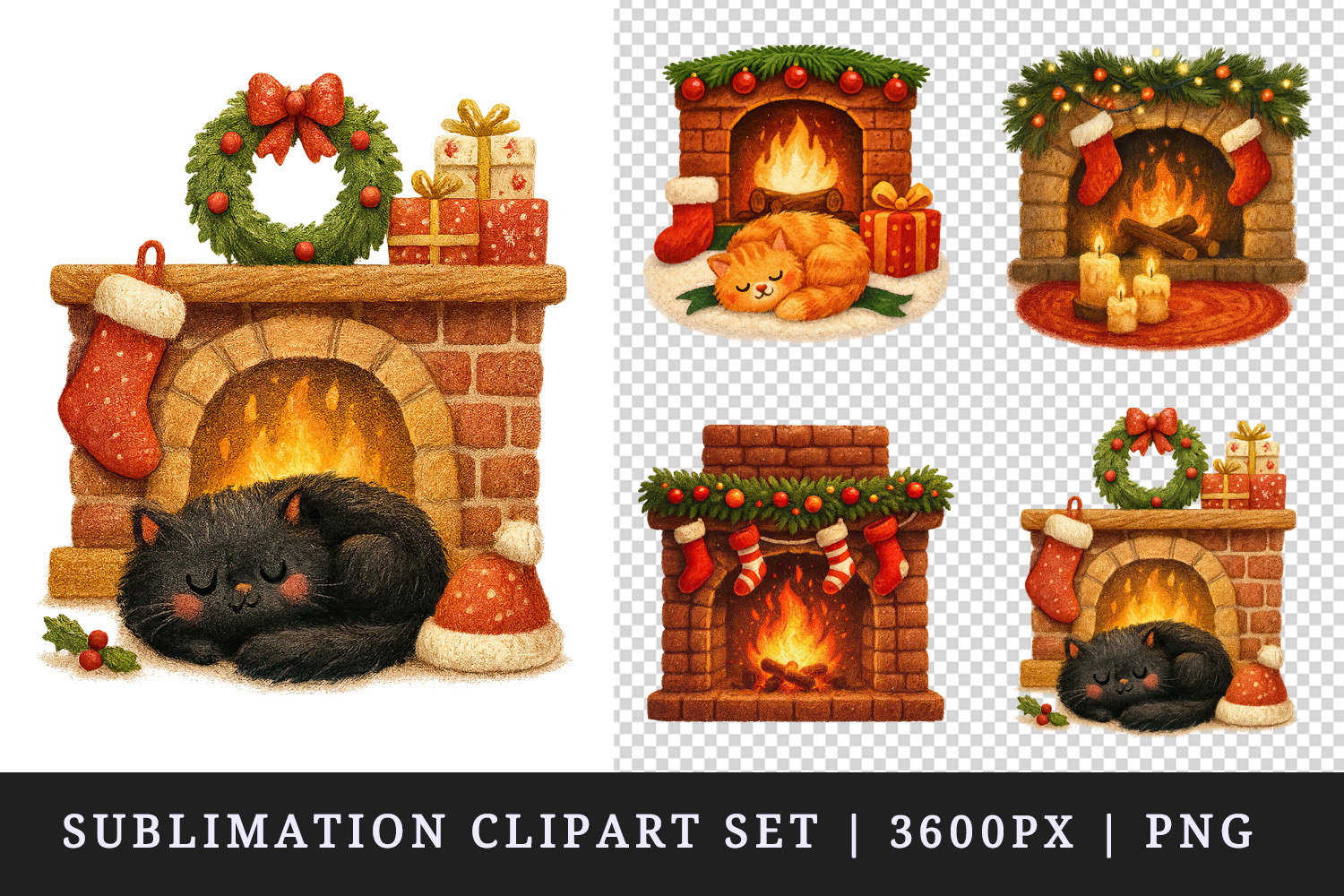 Winter clipart printable sublimation design png product image 1
