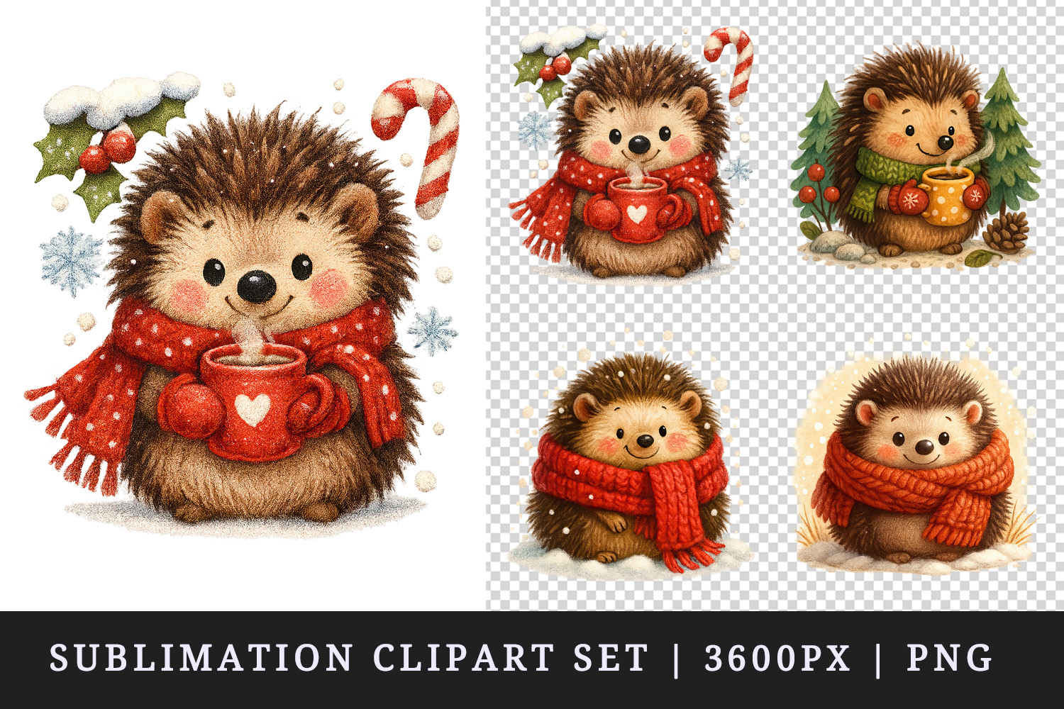 Winter clipart printable sublimation design png product image 1