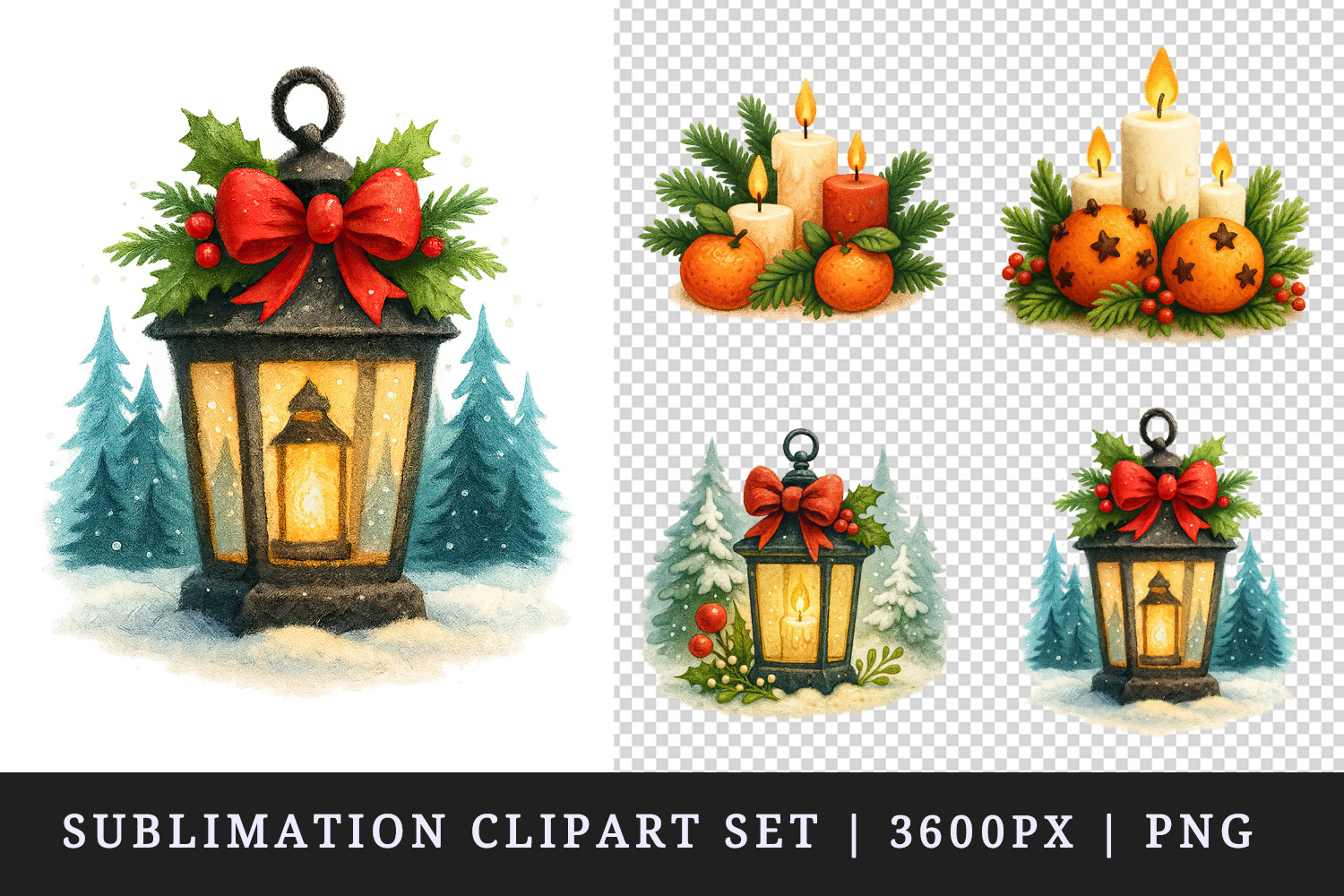 Winter clipart printable sublimation design png product image 1