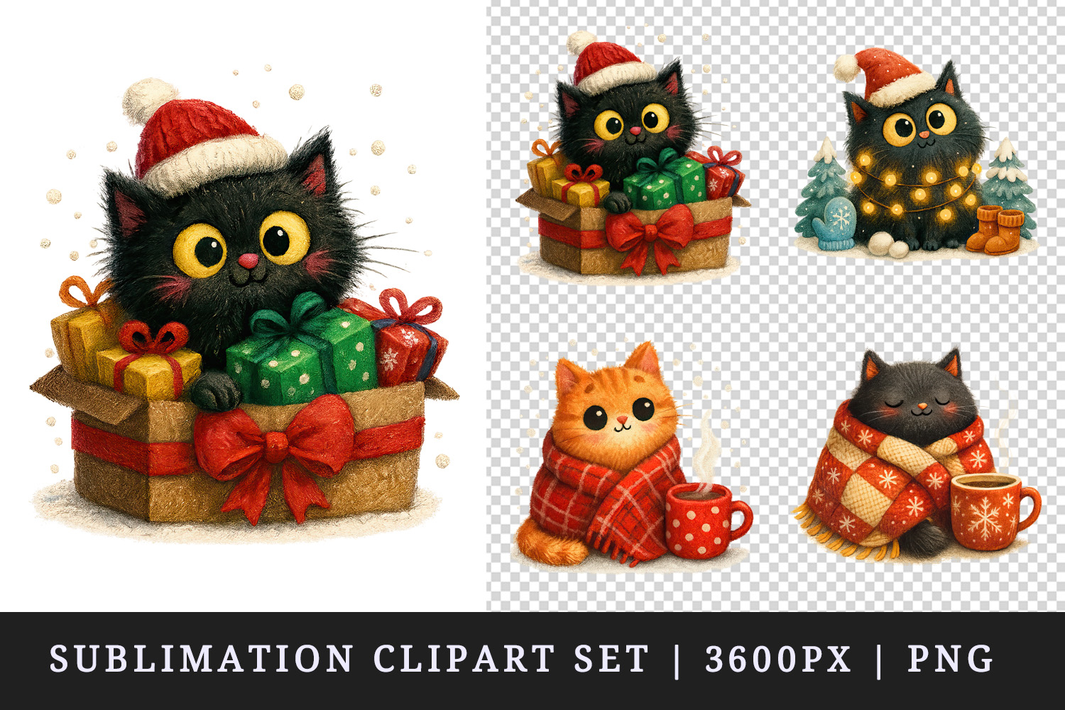 Winter clipart printable sublimation design png product image 1