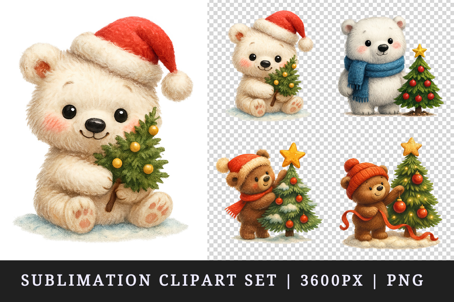 Winter clipart printable sublimation design png product image 1