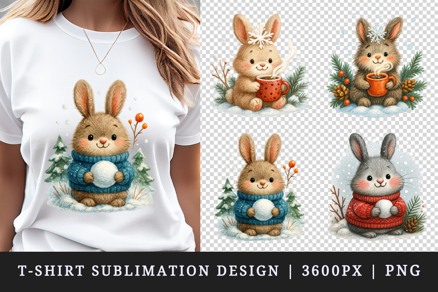 Winter t-shirt printable sublimation design png product image 1