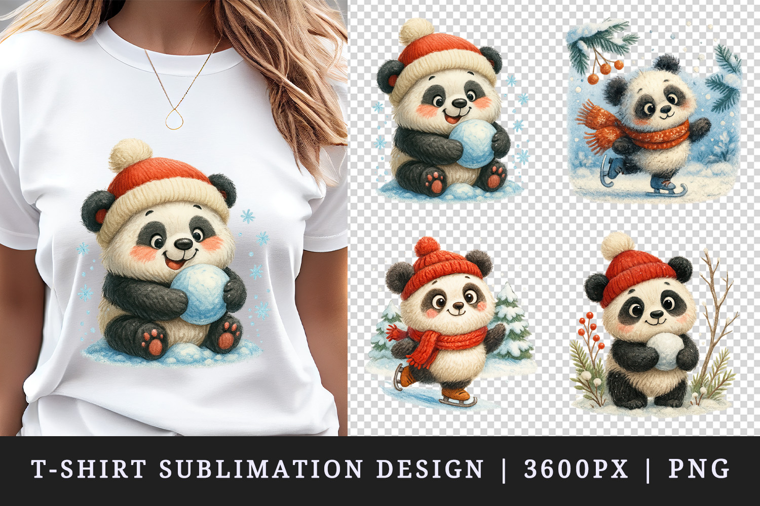 Winter t-shirt printable sublimation design png product image 1