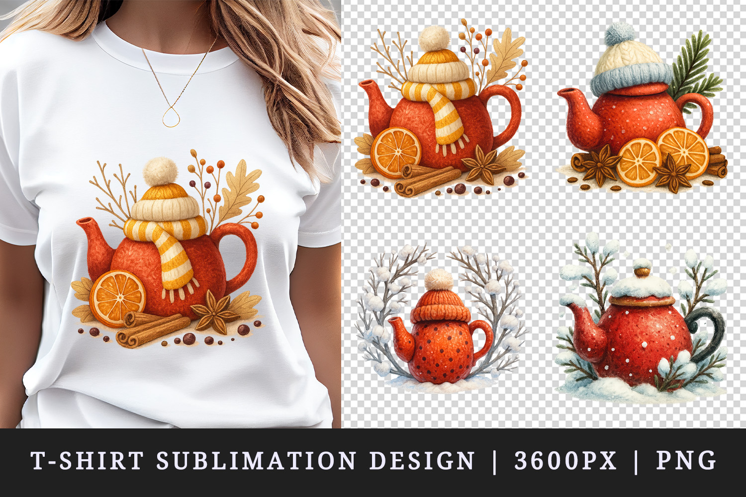 Winter t-shirt printable sublimation design png product image 1