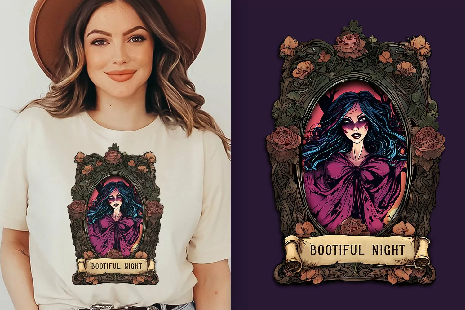 witch bootiful night vintage clipart
