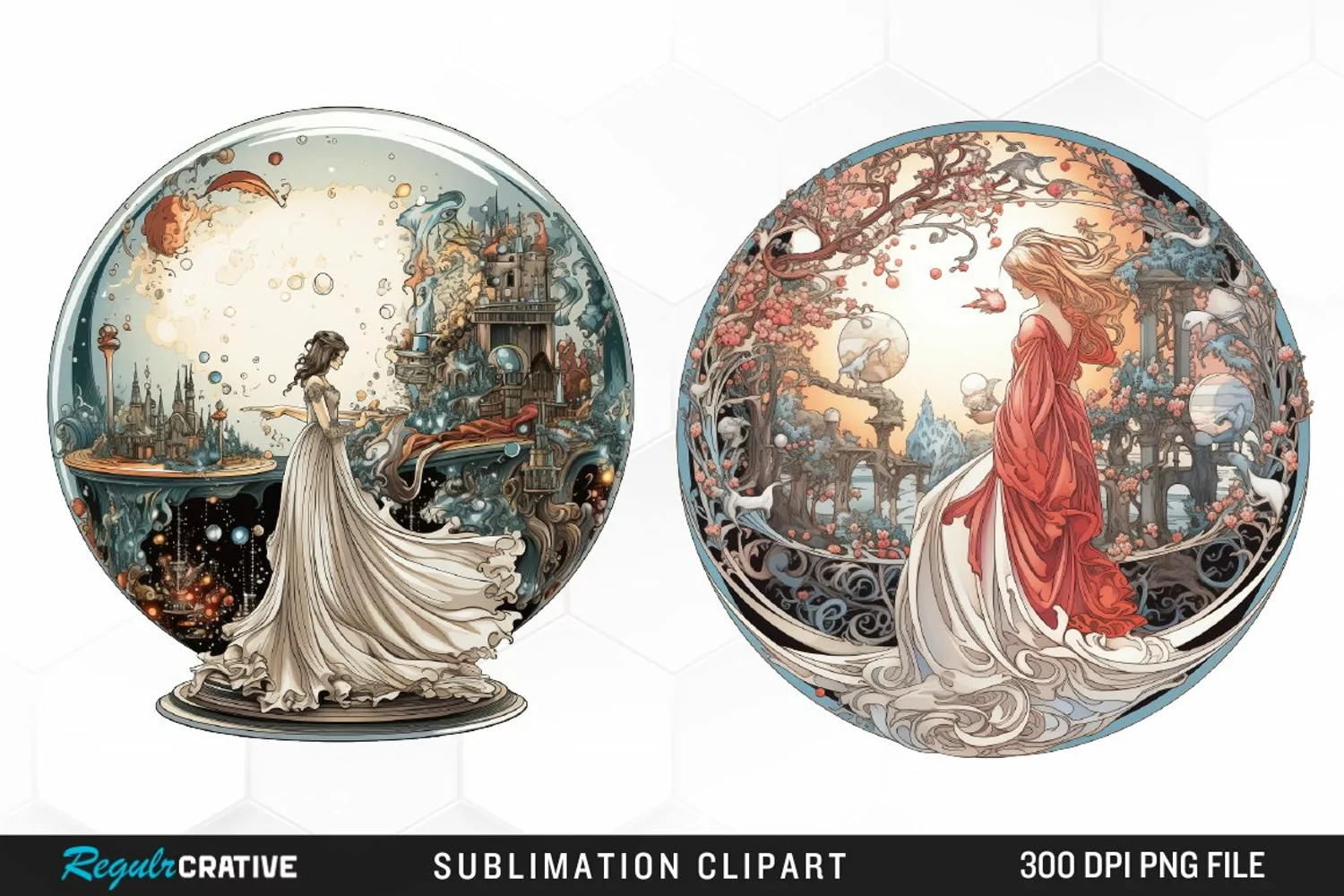 Magical Fairytale Wizards Exquisite Clipart product image 1