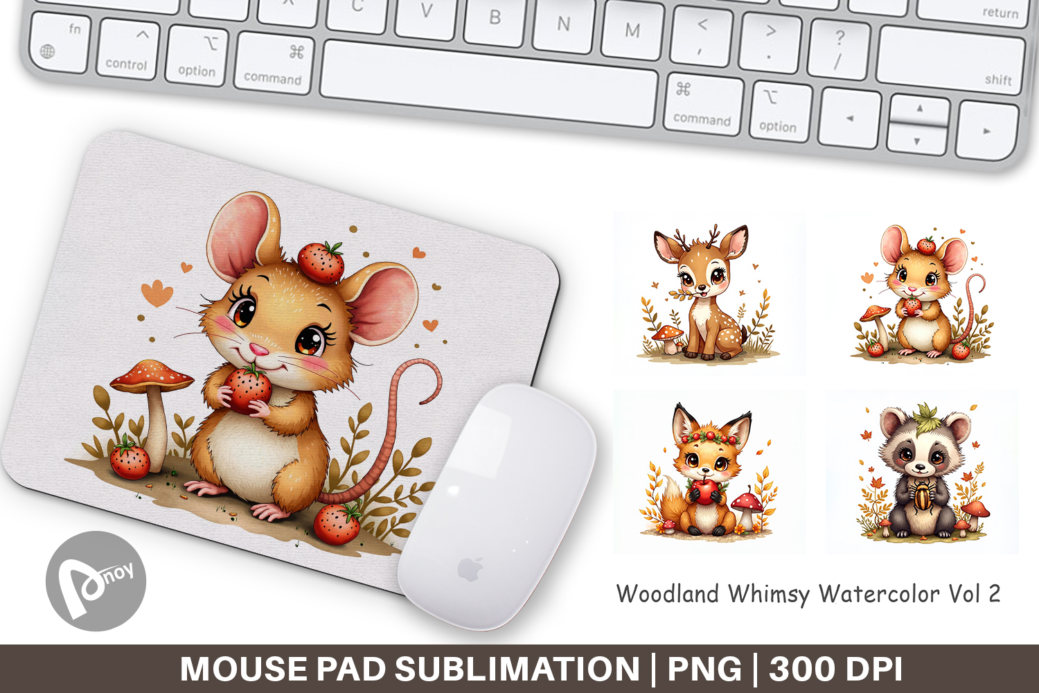 Woodland Whimsy Mouse Pad product image 1