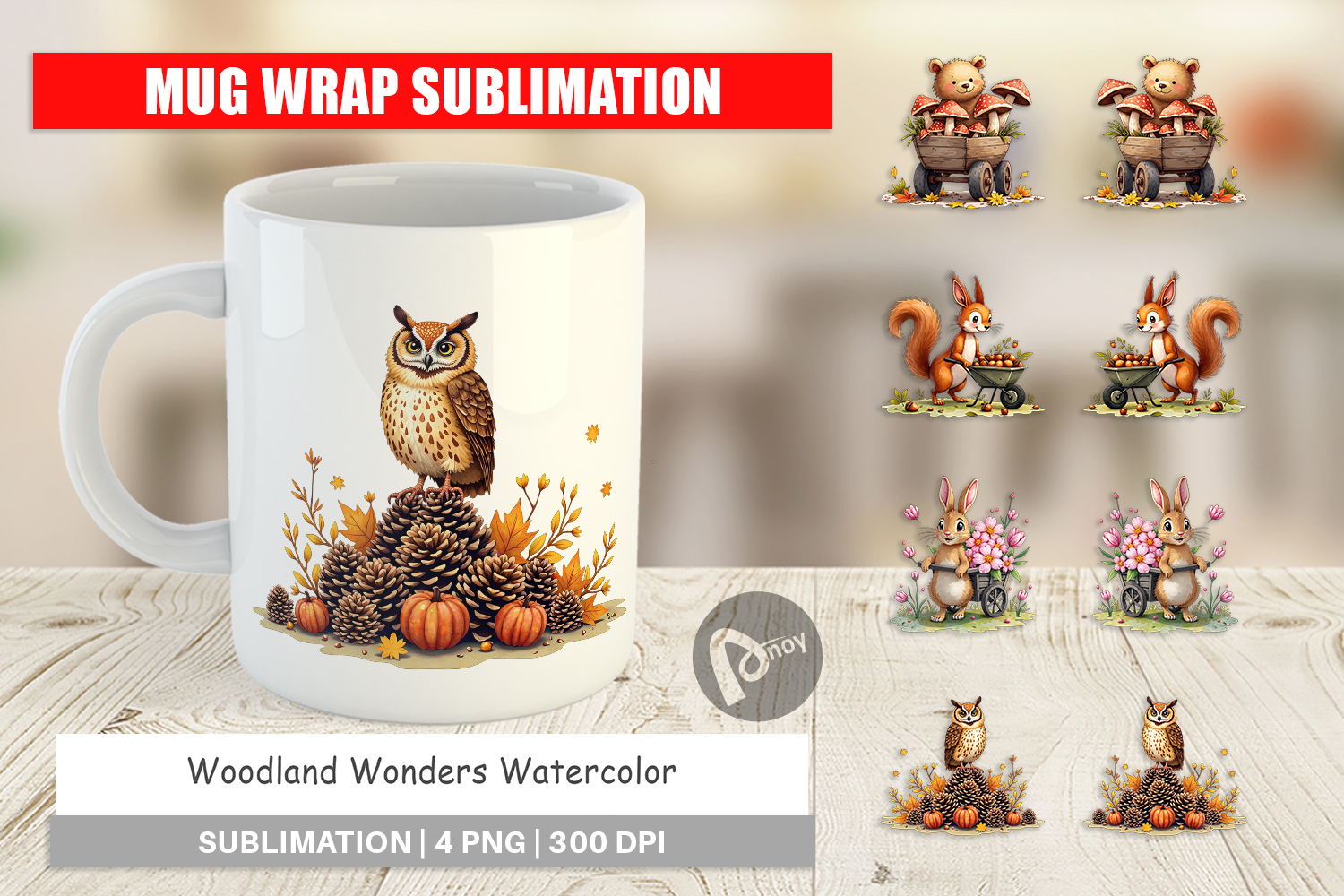 Woodland Wonders Mug Wrap product image 1