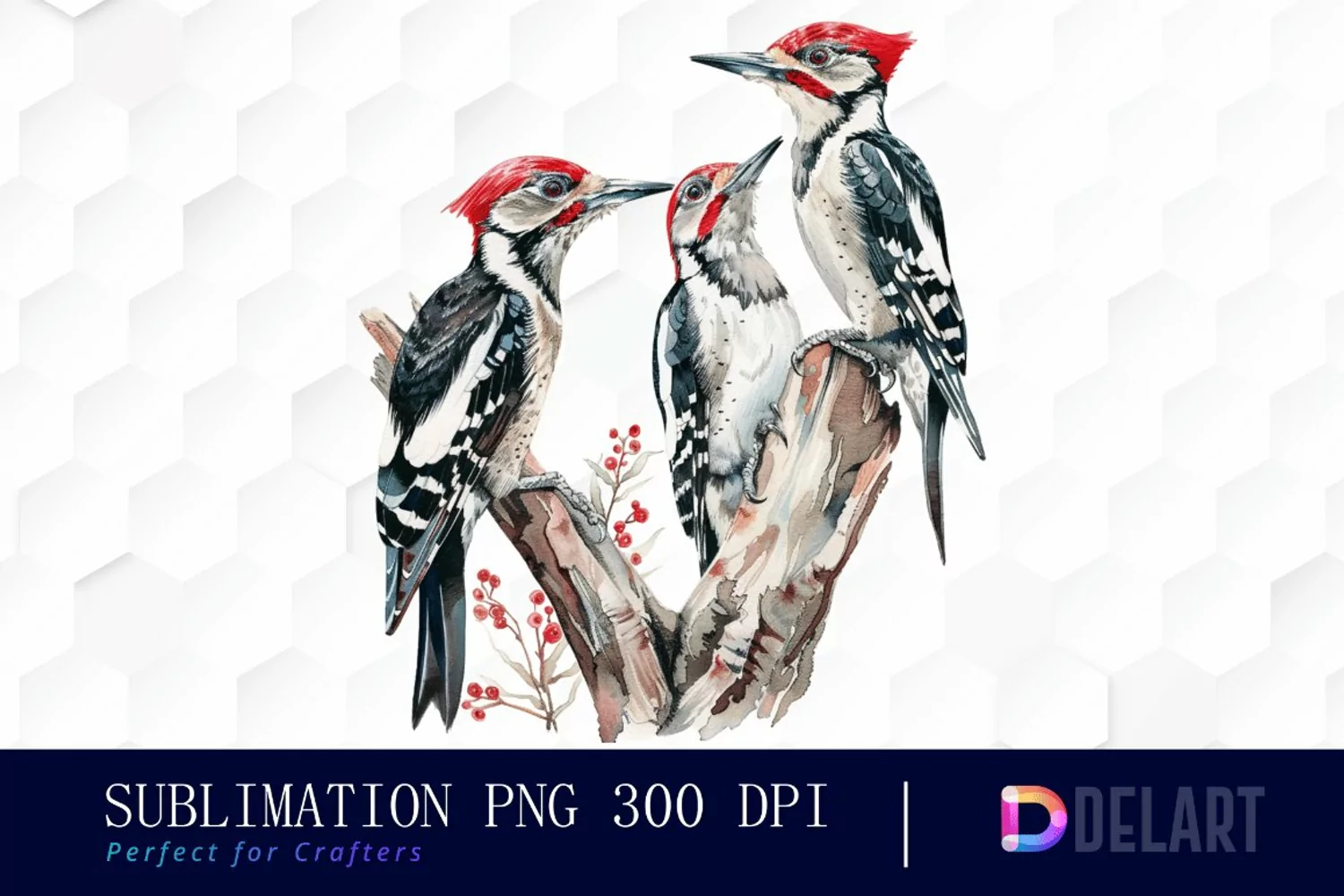 Woodpeckers Graphics Clipart product image 1