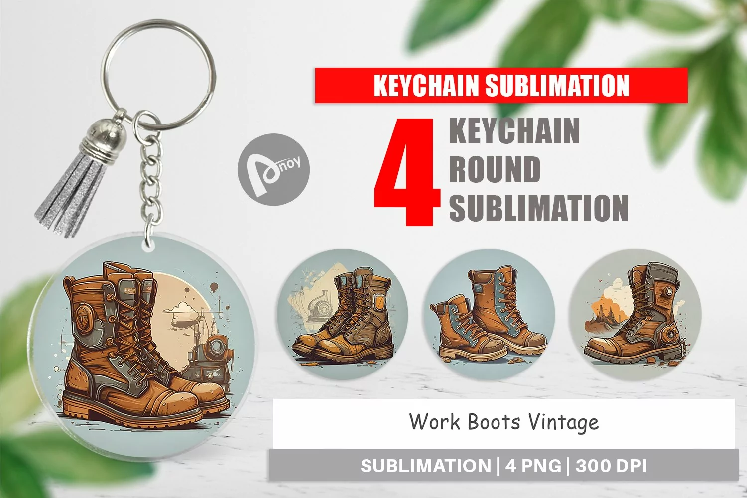 Keychain Boots Vintage product image 1