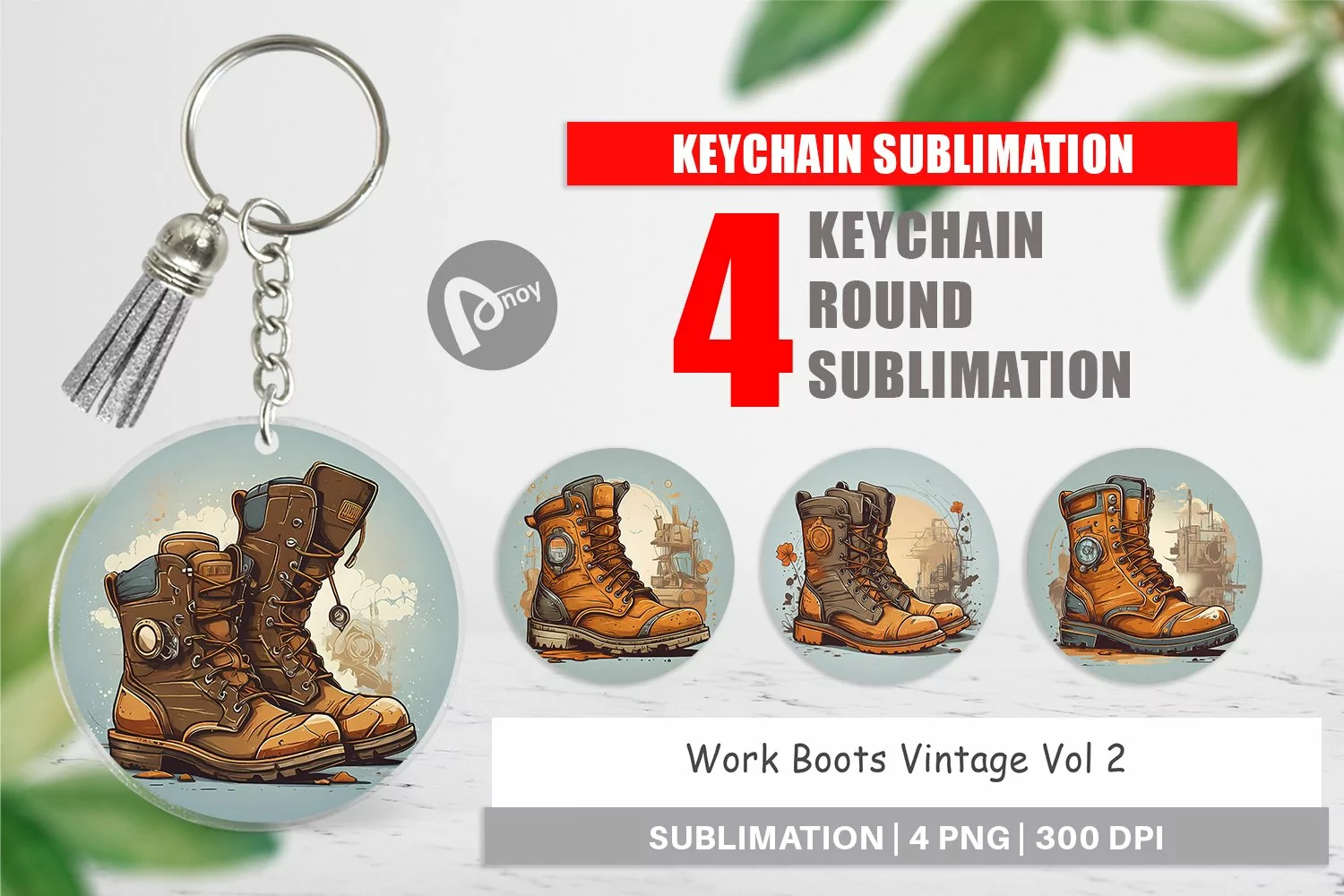 Keychain Boots Vintage product image 1