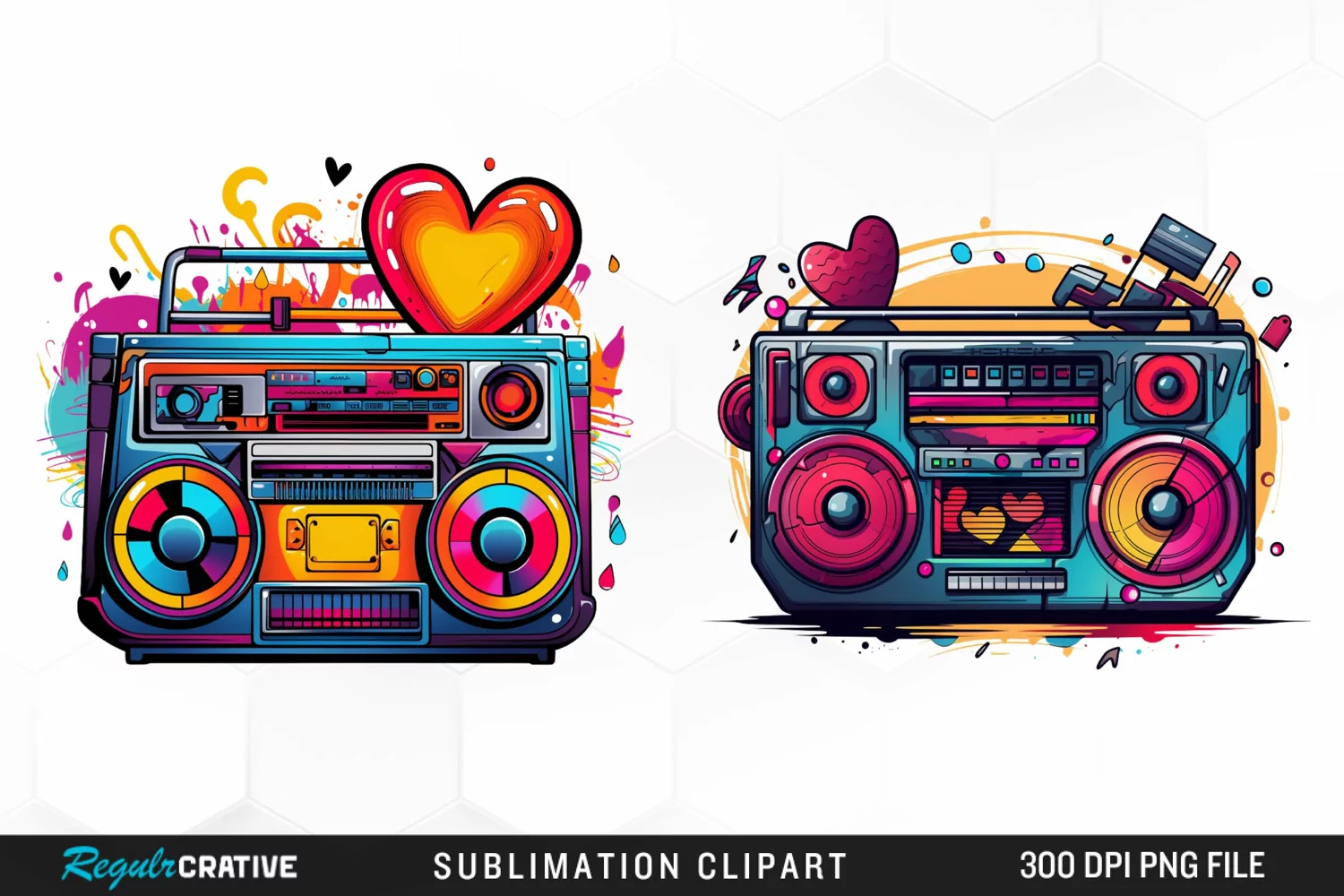 Retro tape player Graphics PNG Clipart product image 1