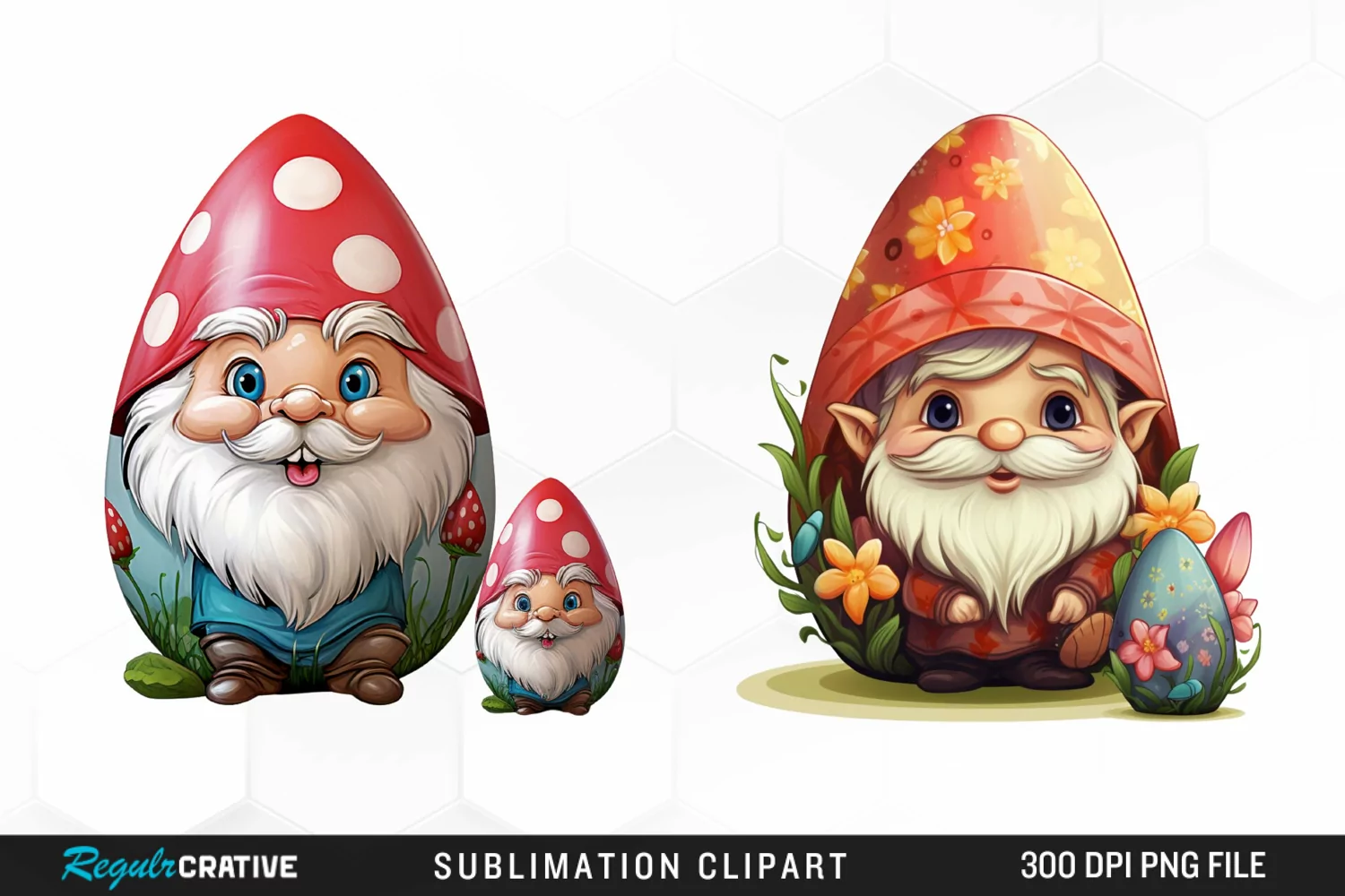 Watercolor Easter Egg Exquisite Clipart product image 1
