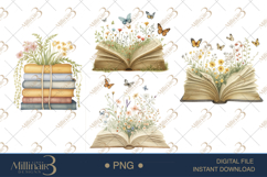 Wildflower Book Clipart Product Image 1
