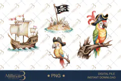 Pirate Kids Ocean Clipart for Playful Sea Adventures Product Image 1