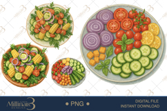 Summer Picnic Foods Clipart Product Image 1