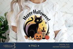 Vintage Halloween PNG | Funky Retro Clipart Design | Hallowe Product Image 1