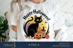 Vintage Halloween PNG | Funky Retro Clipart Design | Hallowe Product Image 1