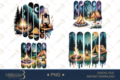 Brushstroke Camping Sublimation PNG Product Image 1