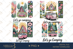 Brushstroke Camping Sublimation PNG Product Image 1