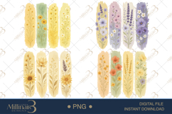 Wildflower Brushstroke Clipart Product Image 1