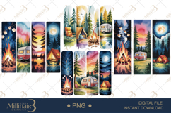 Brushstroke Camping Sublimation PNG Product Image 1