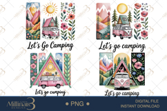 Brushstroke Camping Sublimation PNG Product Image 1