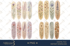 Wildflower Brushstroke Clipart Product Image 1