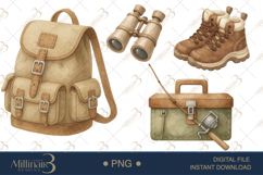 Camping Bundle Clipart PNG Product Image 1