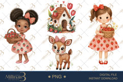 Spring Cottage Garden Cozy Watercolor Element Clipart Product Image 1