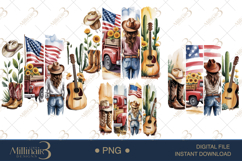 Brushstroke Patriotic Popular 4Th Of July Png Product Image 1
