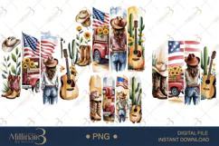 Brushstroke Patriotic Popular 4Th Of July Png Product Image 1