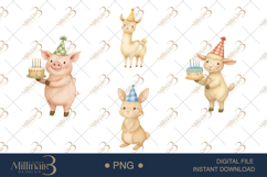Farm Animal Birthday Clipart Product Image 1