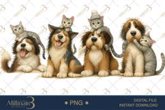 Quirky Dog and Cat Clipart Product Image 1
