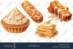Watercolor Autumn Sweet Treats Sublimation Clipart Product Image 1