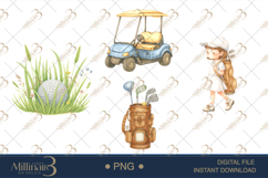 Cute Little Golf Player Clipart Product Image 1