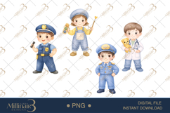 Watercolor Children’s Jobs Clipart Product Image 1