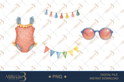 Cute Summer Pool Party Clipart Product Image 1