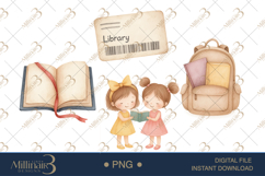 Library Kids Clipart Product Image 1