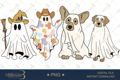 Cute Retro Ghost Halloween Clipart, Spooky , Boo Product Image 1
