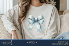 Coquette Bow USA Flag PNG | Girly 4th of July PNG for Tees Product Image 3