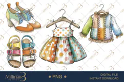Cute Bear Fashion Clipart Baby Shower Invitations Product Image 1