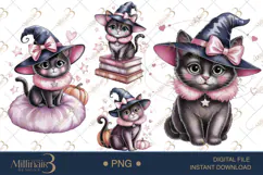 Pink Coquette Halloween PNG| Girly Spooky Season Clipart Fil Product Image 1