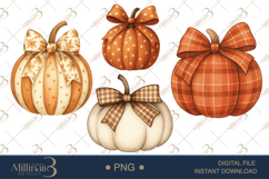 Fall Pumpkins Clipart | Cozy Autumn Graphics Product Image 1